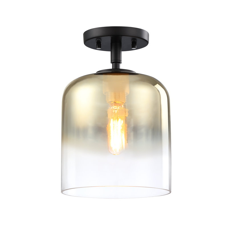 Bolinas Glass Semi Flush Mount