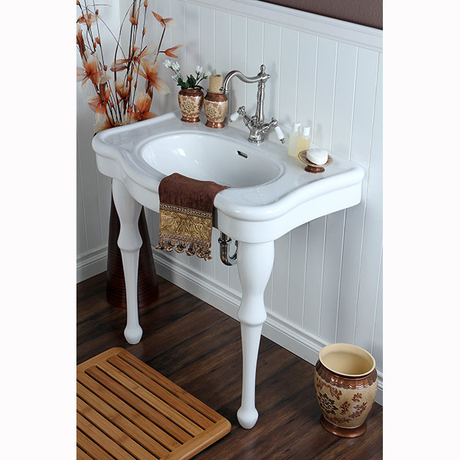 Kingston Brass Imperial 32-Inch Console Sink, Single Hole