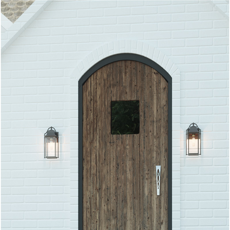 Lanterne murale d’extérieur en bronze Western Guillotte, H 14,75 po x l 7 po x P 6,75 po