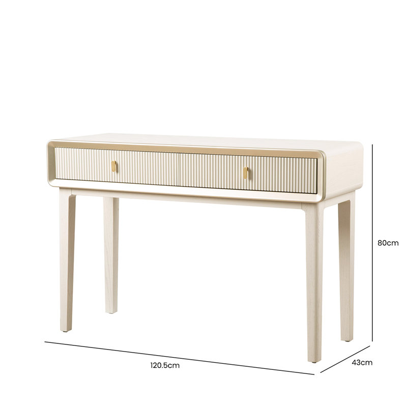 120.5Cm Console Table, Cream