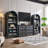 71" Arched Storage Cabinet with 7 Adjustable Shelves – Farmhouse Bookcase, Kitchen Pantry, Entryway or Living Room Organizer