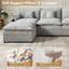 Canapé d'angle modulaire en chenille de 107,9 pouces avec 2 poufs-825138623