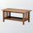 Convene Brown Finished Rectangular Wood Coffee Table, 17.31'' H X 40.69'' W X 20.74'' D