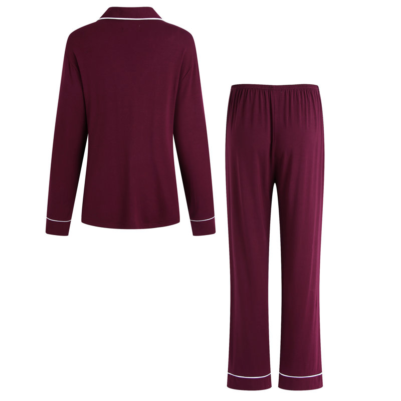 Ensemble de pyjama pour femme Andrina, S, Rouge