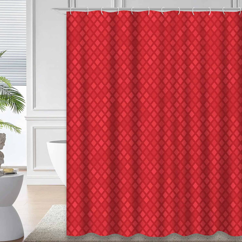 Rideau de douche Real Red, L 72 po x l 78 po