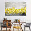"Abstract Pop Of Yellow Abstract XXIII", ensemble de 3 pièces sur toile par Julie P-93058454
