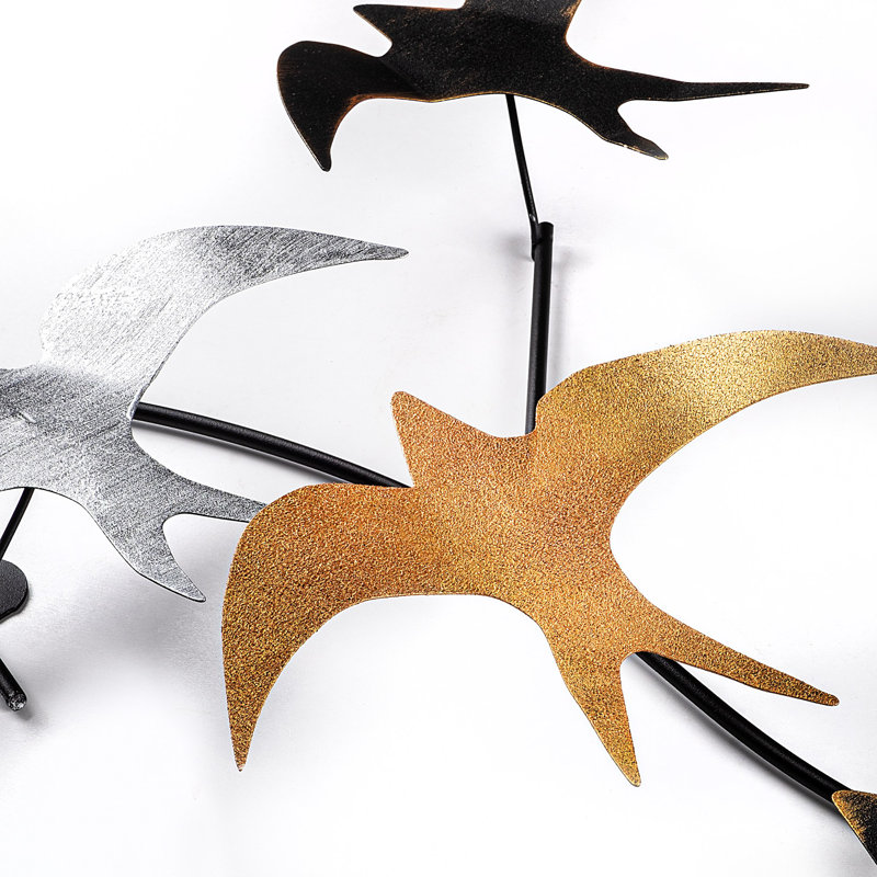 Hand-Painted Decorative Metal Wall Accessory, 27.2 x 16.1 x 2.8 inches | 100% Metal Construction, Thickness: 0.06 inches | Unique Color Variations, Easy Wall Hanging Design | Perfect for Home Decor & Art Displays