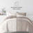 7-Piece Reversible Bedding Bundle - Solid Comforter and Patterned Sheet Set-99311800-99311813