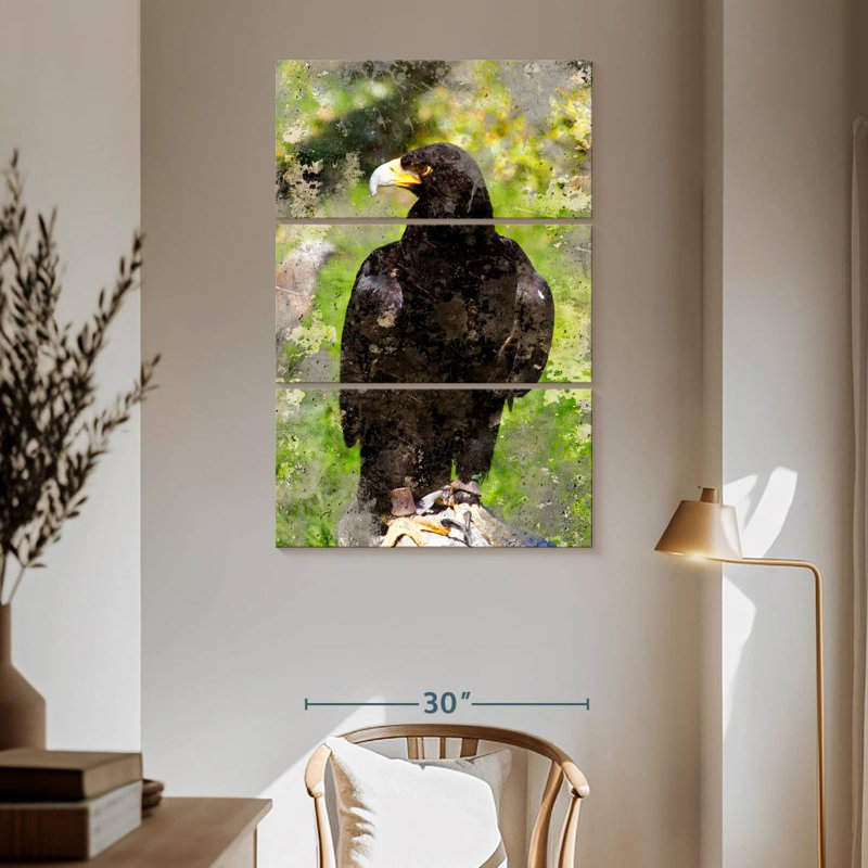 Brampt Majestic Black Eagle, 65" H x 42" W
