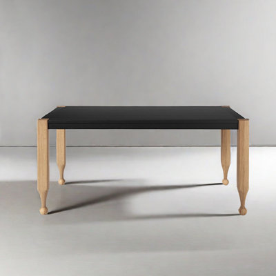Rectangular Solid Wood Dining Table in French and Ancient Chinese Style