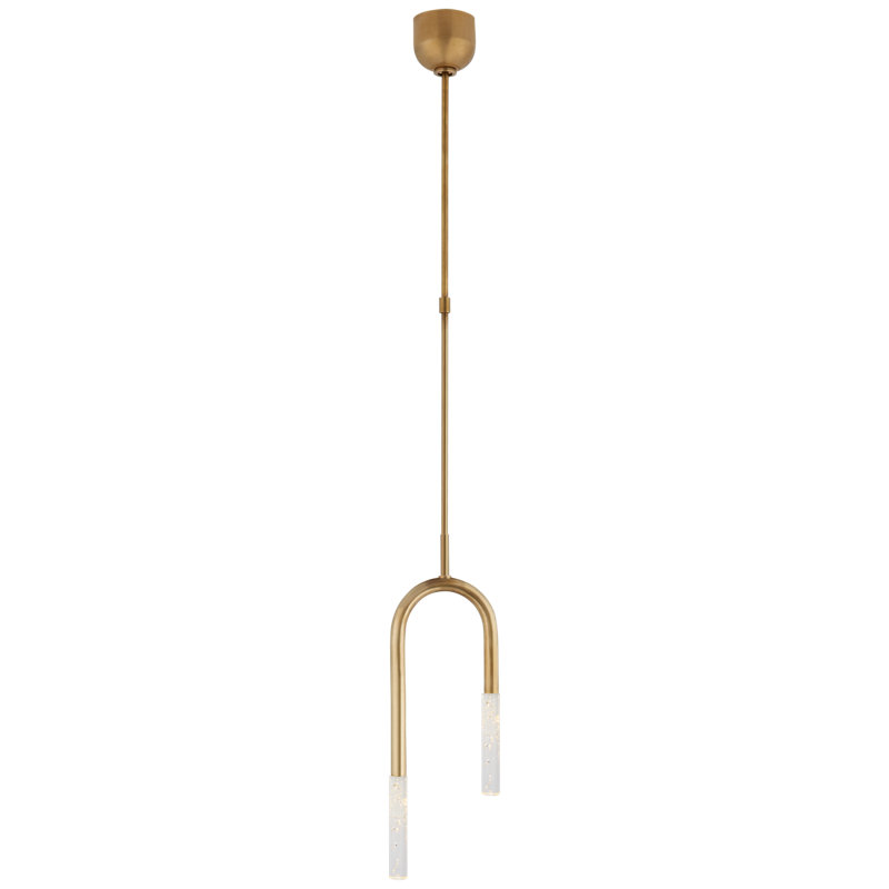 Kelly Wearstler Rousseau Small Asymmetric Pendant, Antique Brass