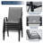 11-Piece Outdoor Furniture Patio Set Extendable Aluminum Rectangle Dining Table And 6 Stackable Patio Armchairs-1340867734