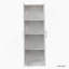 Armoire haute à 2 portes avec cloisons, blanc