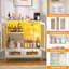 Bar Xachary de 31,5 po de hauteur avec DEL, prises, buffet, support latéral