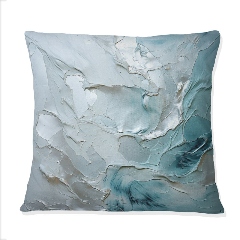 Coussin Silver Shimmer - Abstract Landscape