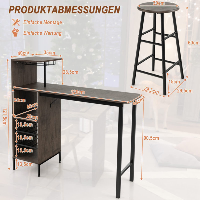Bendik 120cm Mini Bar