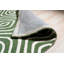 Hand Tufted Wool Area Rug in Green