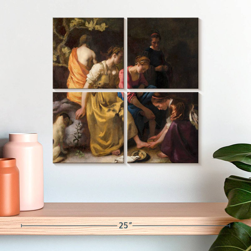 Leisha Diana et ses nymphes 1653-1654, H 18 po x l 18 po