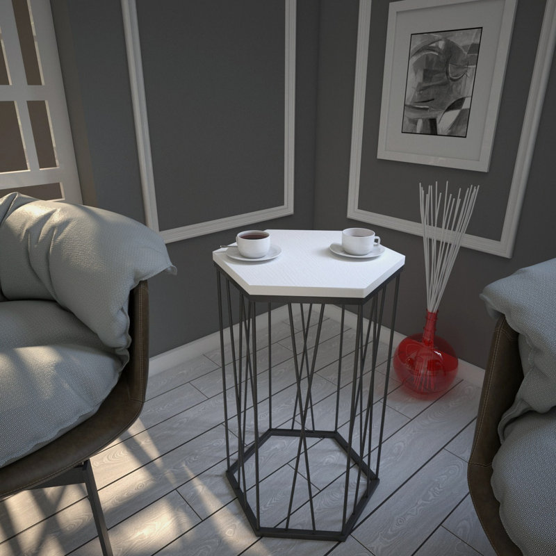 Table de bout Afia, Blanc