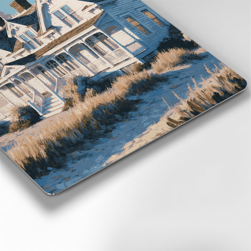 Art mural gris classique Coastal Beach House, H 32 po x l 32 po