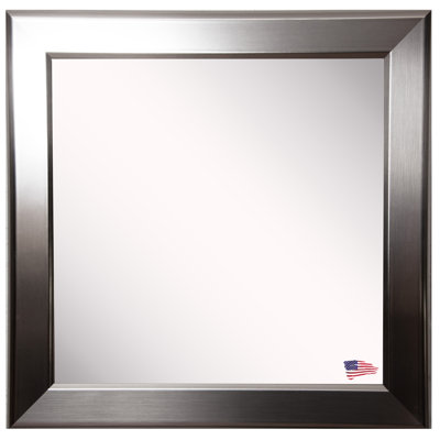 Dematteo Wood Flat Wall Mirror