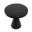 Table de bout en aluminium Eufemio, noir antique