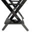 Chaise de réalisateur 2 pièces, noir. Structure pliable. Siège en bois et toile Populus. . Adultes pliant en 2, toile. Structure solide. Pour adultes. Capacité de charge de 176 lb. Facile à installer