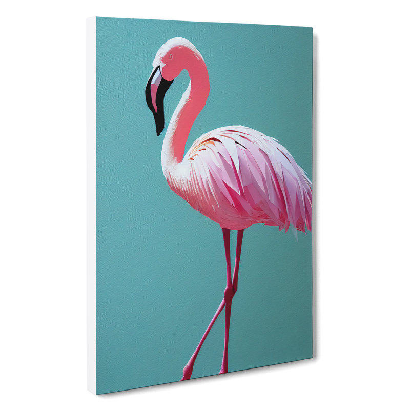 Stunning Flamingo - Wrapped Canvas, 60cm H x 35cm W x 3cm D