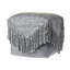 Repose-pieds en laine 18 po gris