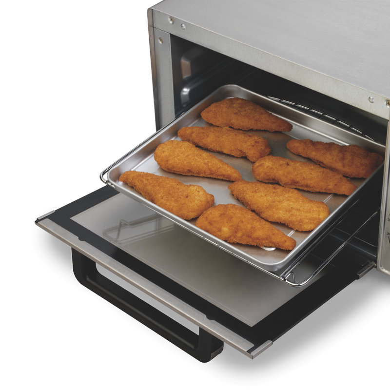 Hamilton Beach® Sure-Crisp Toaster Oven Air Fryer Combo, Fits 9 Pizza, 4 Slice Capacity, Powerful Circulation, Auto Shutoff, Stainless Steel Exterior