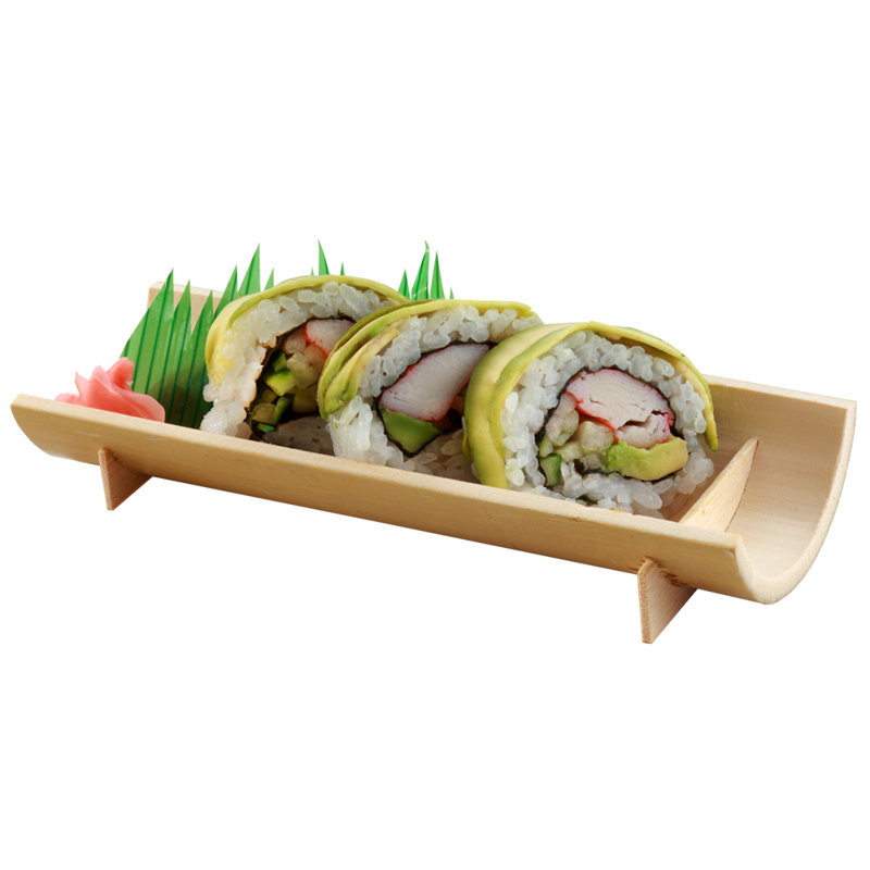 Restaurantware-4 Inch x 2 Inch Bamboo Canoe Dishes, 100 Mini Bamboo Serving Boats - Heat Resistant, Disposable, Natural Bamboo Small Sushi Boats, For Parties Or Catering