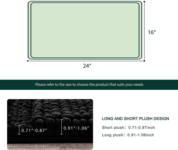 Chenault Soft Thick Velvet Microfiber Chenille Bath Rug Symple Stuff Size: 20 W x 32 L, Color: Coffee