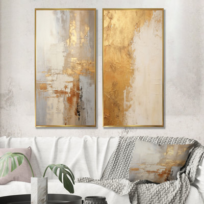 Maxwell - Abstract Shapes Canvas Prints Set Of 2