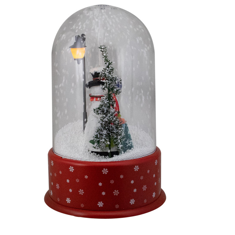 Globe de Noël illuminé avec globe en neige 11,75 "