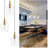 Lustre suspendu en verre 1 lumière avec abat-jour en verre brandy inversé Zader-106916452