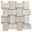 12" x 12" Porcelain Basketweave Mosaic Floor Tile-1326593282