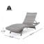 CRETE WICKER CHAISE LOUNGE