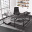 L-Shaped Metal Base Writing Desk-1425297130