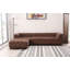 Velvet L-Shaped Sectional-24704539-24704541