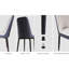 Table de salle à manger de 63 po de style crème avec 4 chaises en polyuréthane rembourrées en éponge haute densité, convenant à divers décors modernes et à la teinture ergonomique multifonctionnelle facile à entretenir