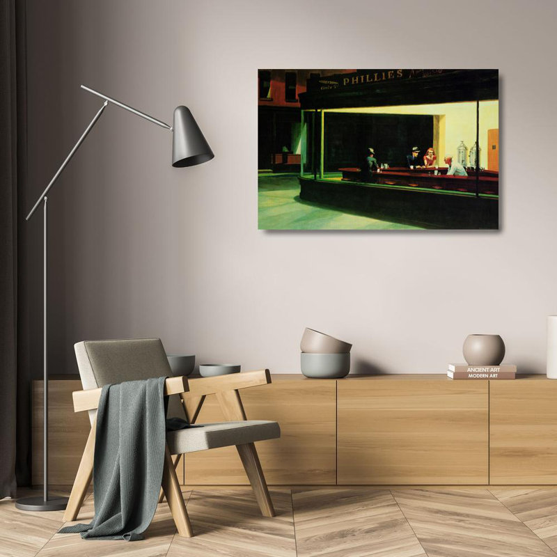 Nighthawks, 16" H x 24" W