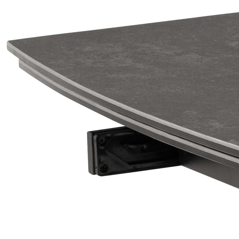 Narielle Extendable Metal Base Dining Table