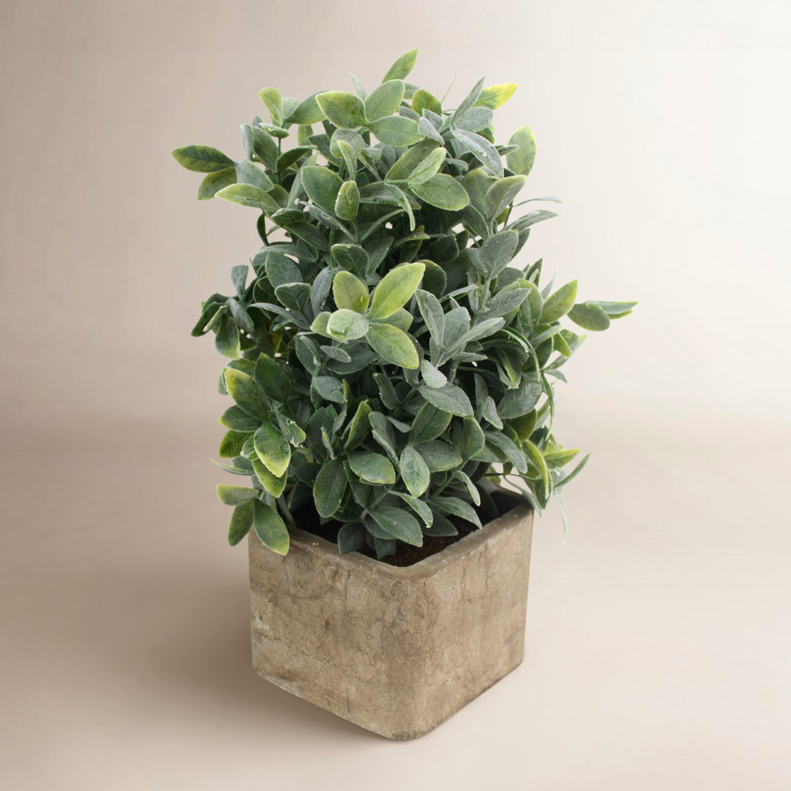 12.5'' Faux Herbs Plant in Concrete Pot