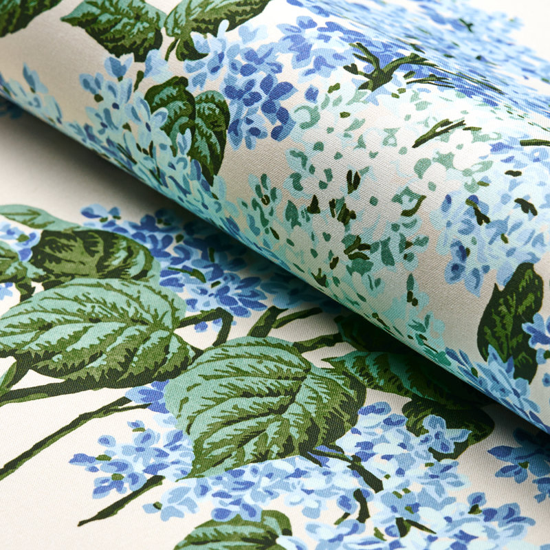 Schumacher x Johnson Hartig Proust'S Lilacs Fabric, Blue