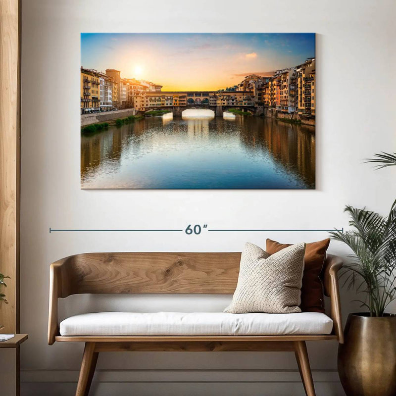 Lilie Ponte Vecchio Bridge, H 32 po x l 48 po
