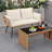 Patio Wicker Loveseat Furniture with Seat Back Cushions, Heavy-Duty Metal Legs Off-White-2012113890