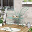 Chaise de patio extérieure en métal en forme de papillon, banc décoratif de jardin creux en fer pour balcon de porche de jardin, plusieurs options de couleurs-513945762