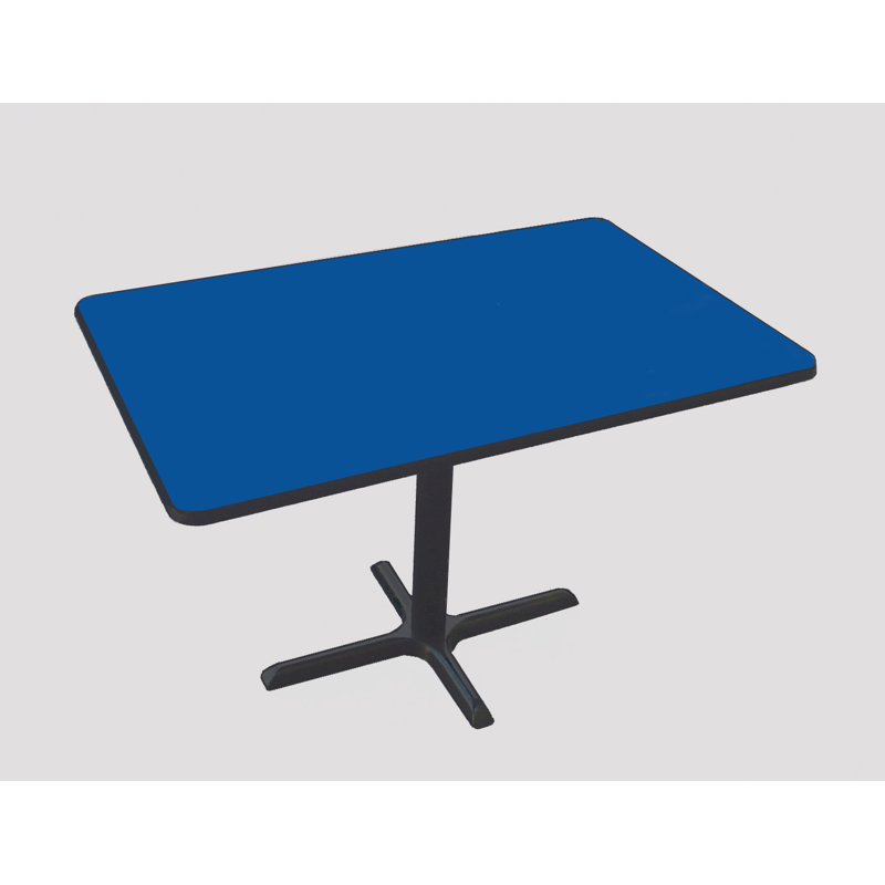Table de salle de pause, l 42 po x P 30 po, Bleu