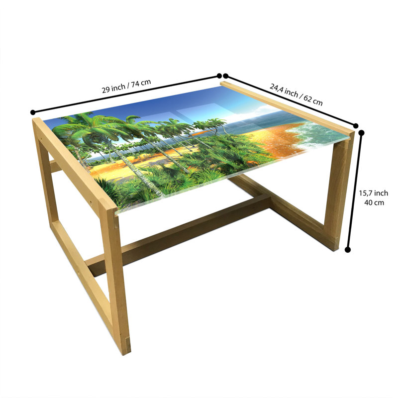 Jaes Sled Coffee Table, 62cm H x 74cm W x 40cm D