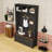 4-in-1 Hall Tree with 2 Drawers, 6 Hooks, Bench and Shelves-2034530044